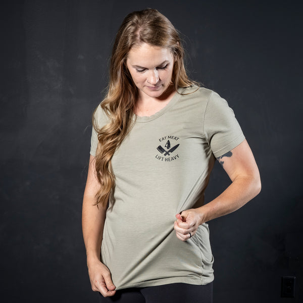 BY THE HORNS GRAPHIC TEE (WOMEN)