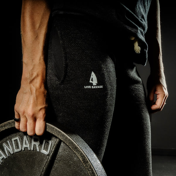 LADY SAVAGE FRENCH TERRY SWEATPANTS (CHARCOAL GREY)