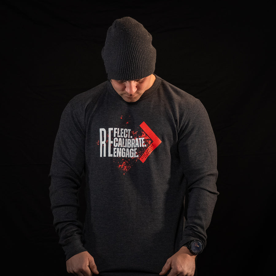 REFLECT, RECALIBRATE, REENGAGE THERMAL (CHARCOAL GREY)