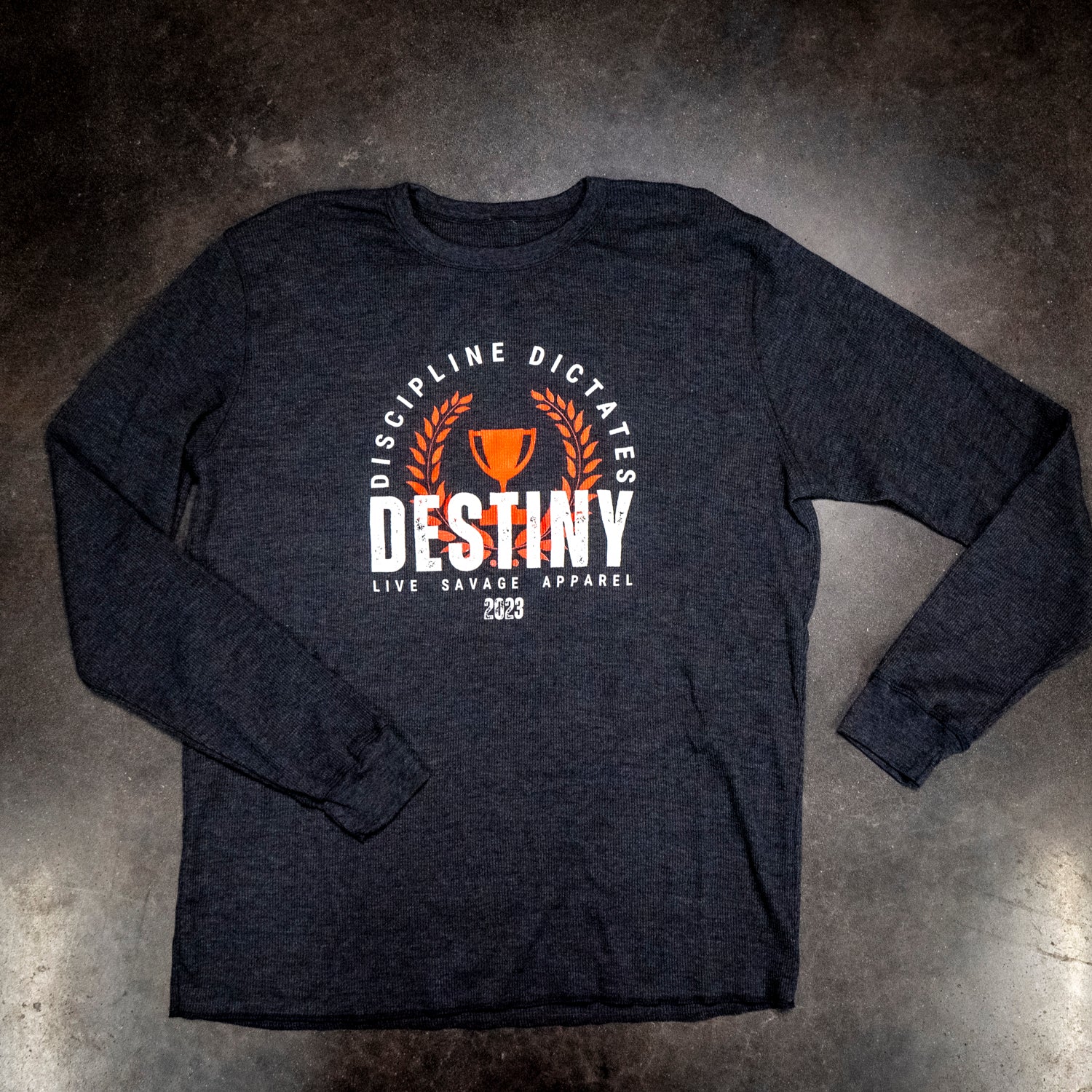DISCIPLINE DICTATES DESTINY THERMAL (CHARCOAL GREY)