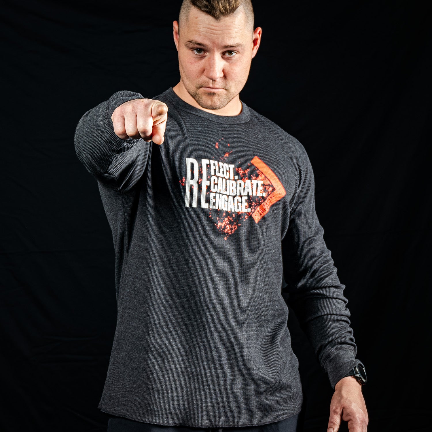 REFLECT, RECALIBRATE, REENGAGE THERMAL (CHARCOAL GREY)