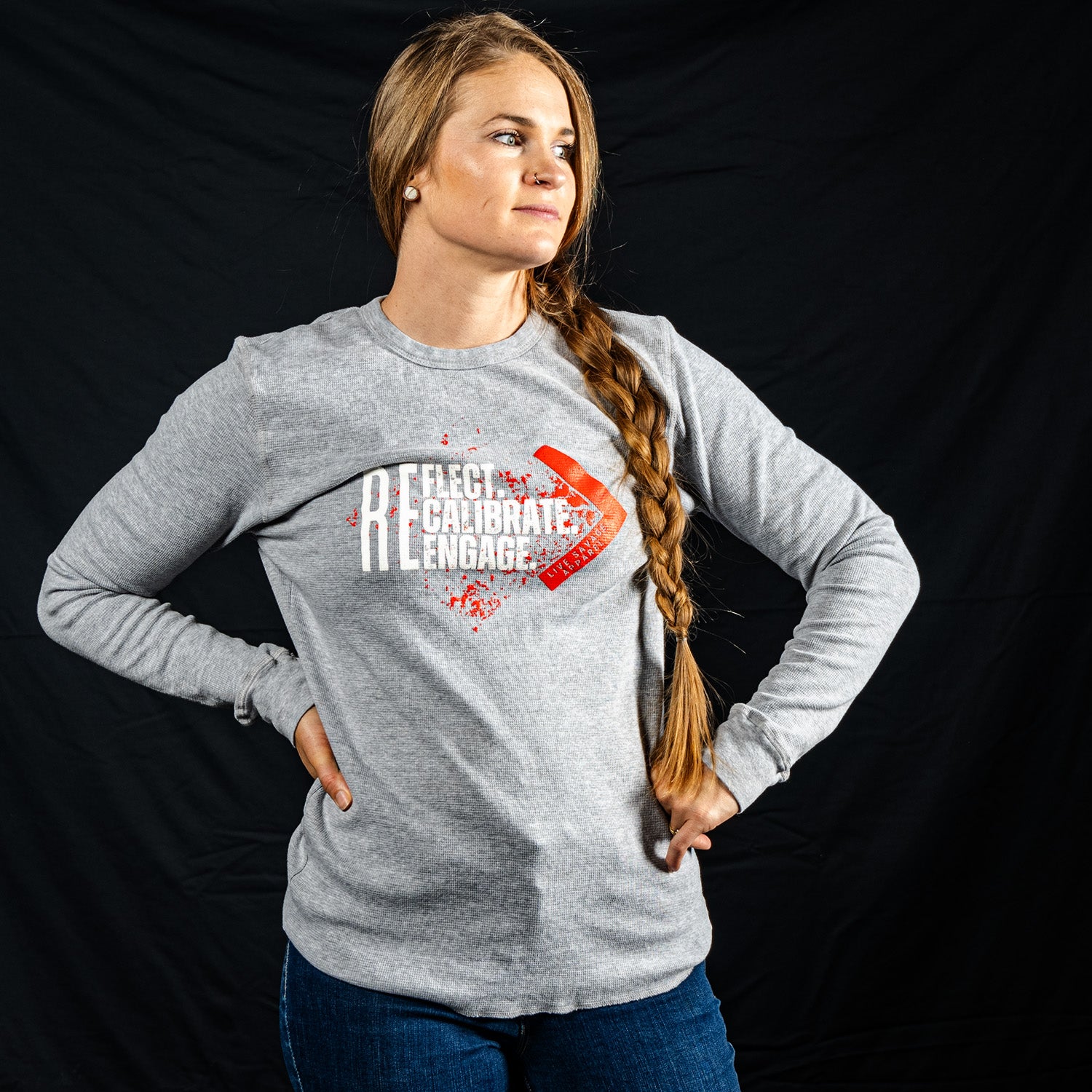 REFLECT, RECALIBRATE, RE-ENGAGE THERMAL (HEATHER GREY)