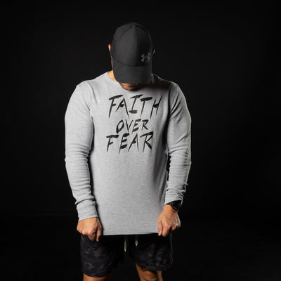 FAITH OVER FEAR THERMAL (HEATHER GREY)
