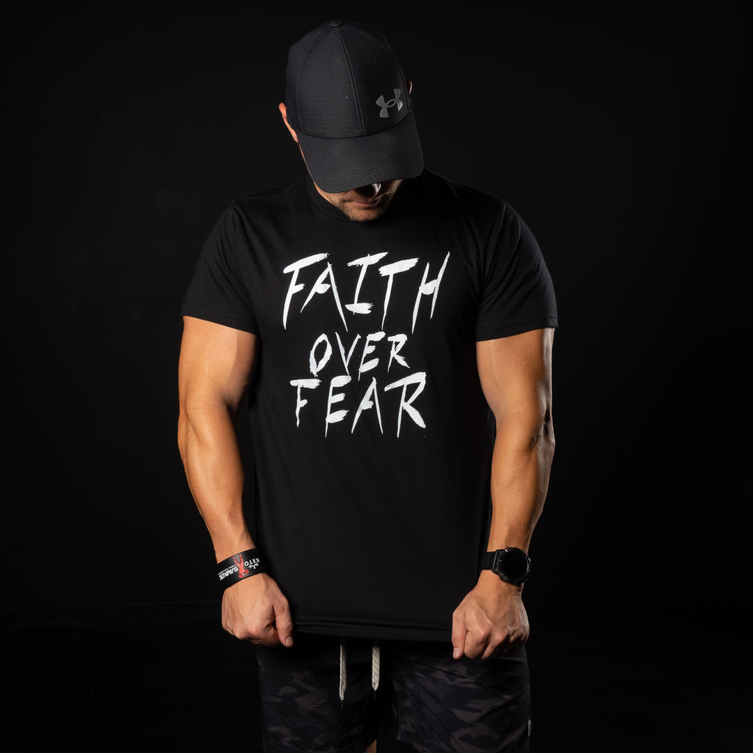 FAITH OVER FEAR (BLACK T-SHIRT)
