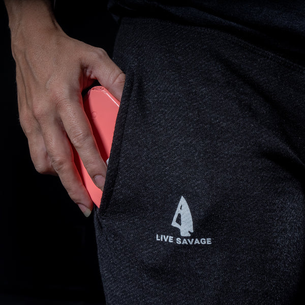 LADY SAVAGE FRENCH TERRY SWEATPANTS (CHARCOAL GREY)