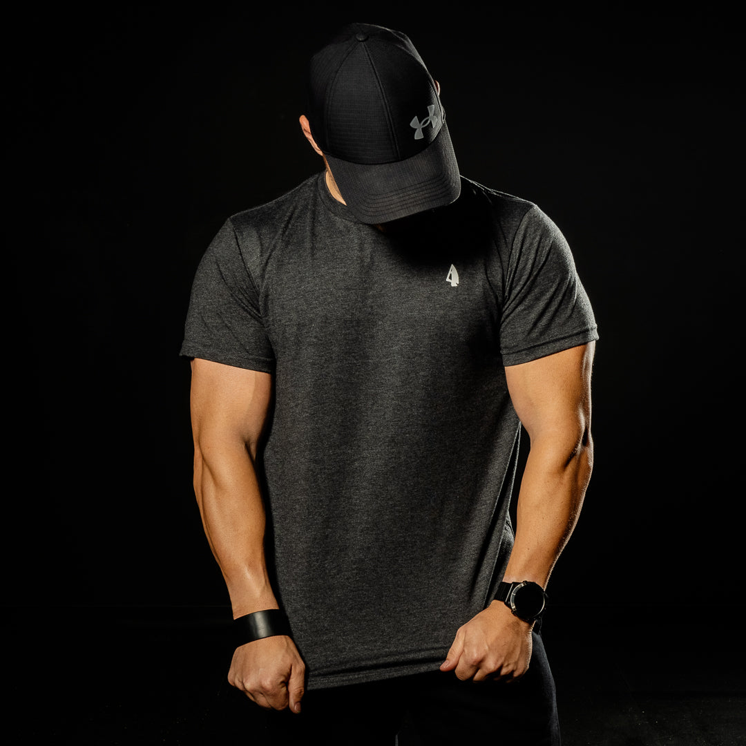 SAVAGE CREED (HEATHER CHARCOAL WITH WHITE INK T-SHIRT)