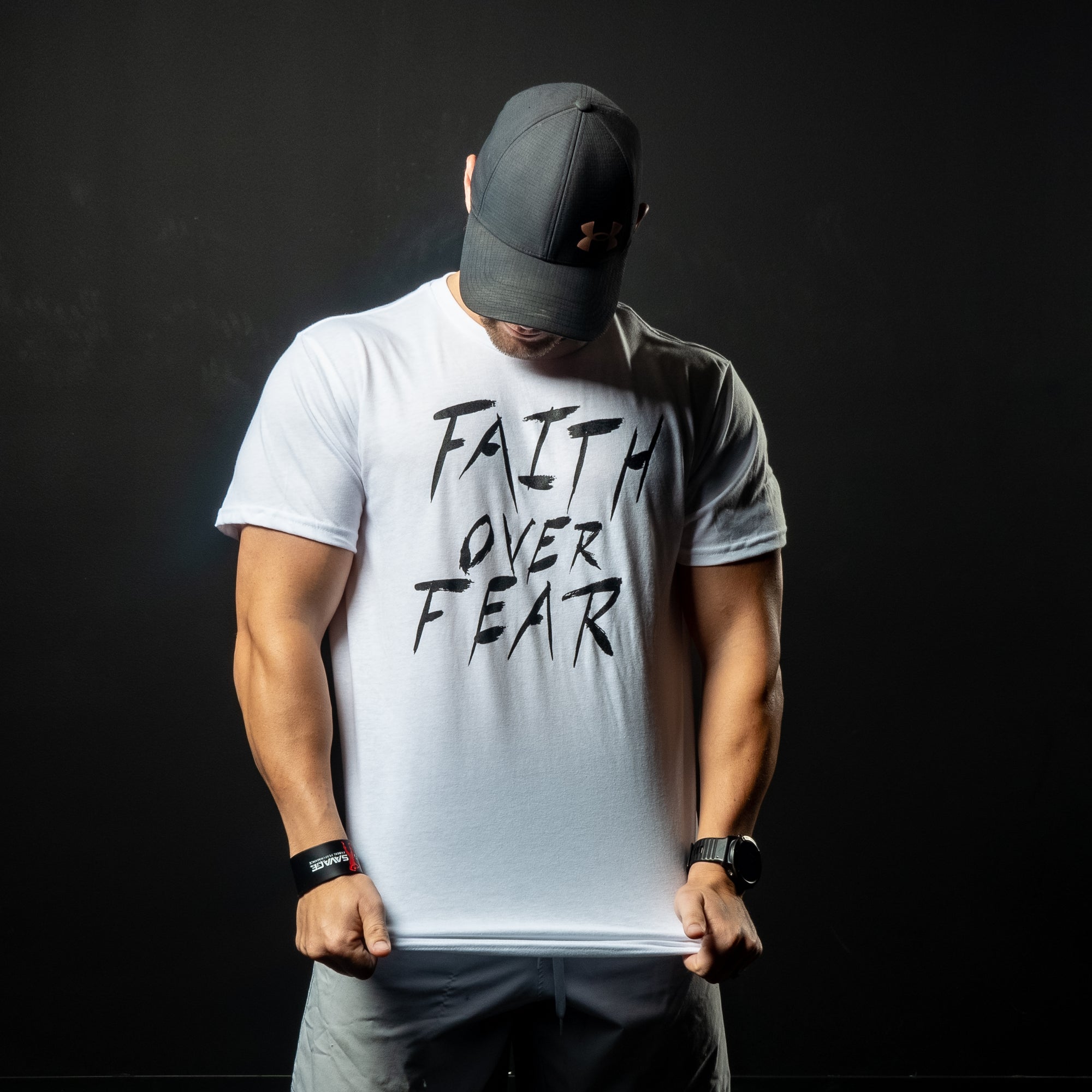FAITH OVER FEAR (WHITE T-SHIRT)